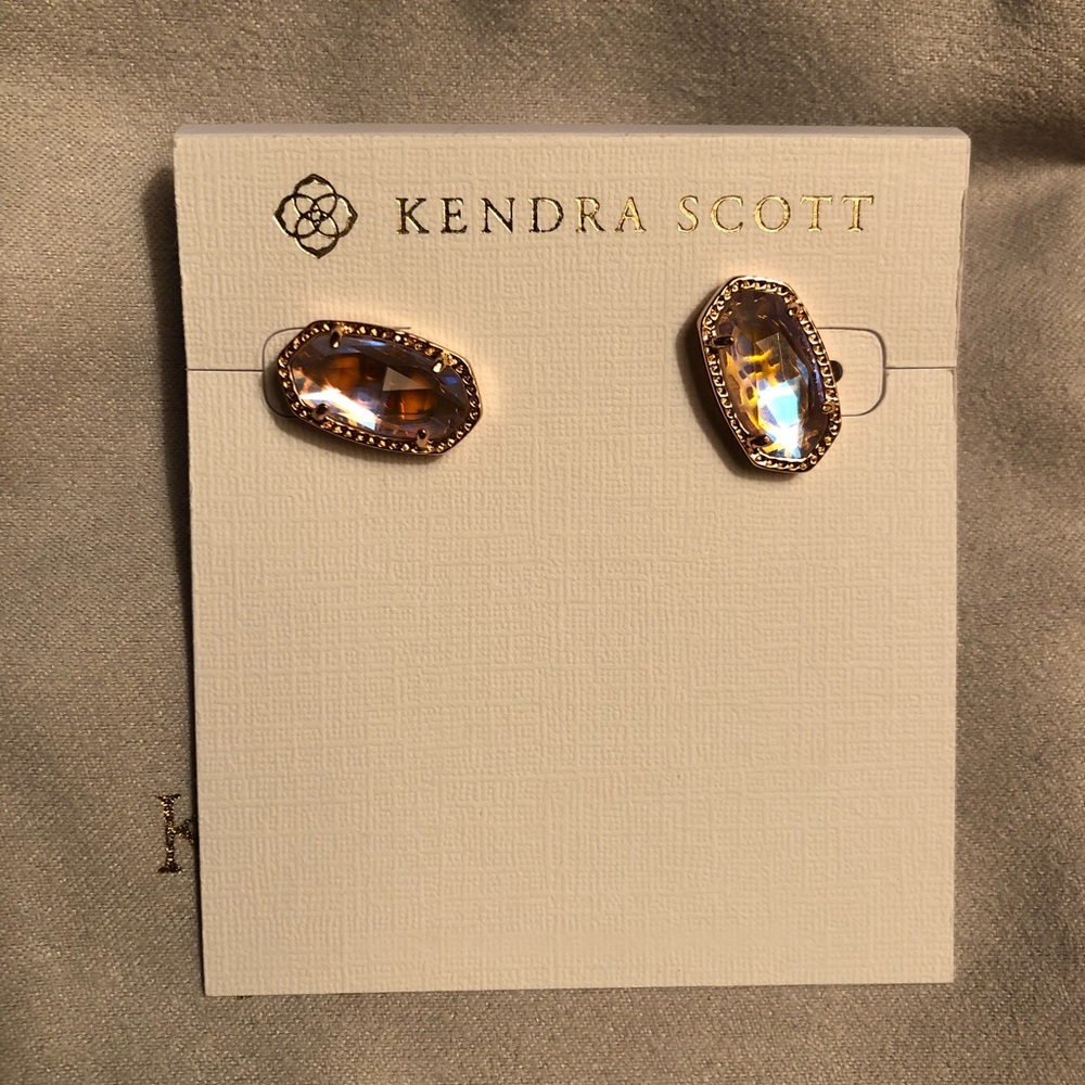 Kendra Scott rose gold and dichroic glass Ellie
